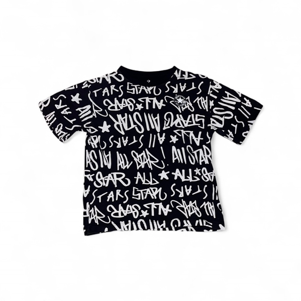 Converse Black and White Graffiti Short Sleeve Tee